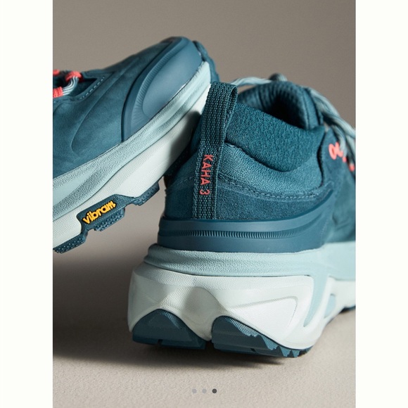 Hoka Teal and Coral New Athletic Shoes - Picture 3 of 6